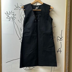 Vintage Kors, Michael Kors Dress, A-Line, size 6, Lace Up Grommet V neck detail